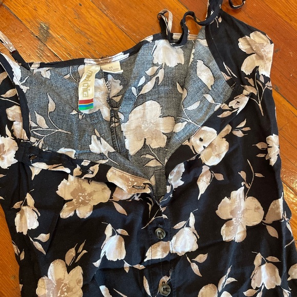 Mimi Chica Floral Mini Black Dress - Picture 4 of 4